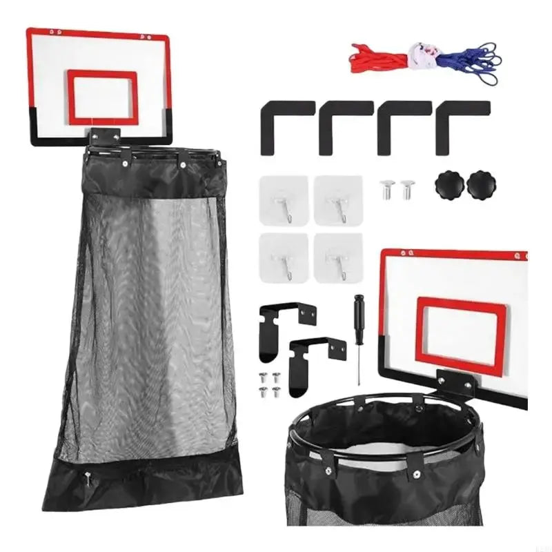 Halvo Basketball Laundry Basket with foldable design, zipper lid, and large capacity for clothes and toy storage