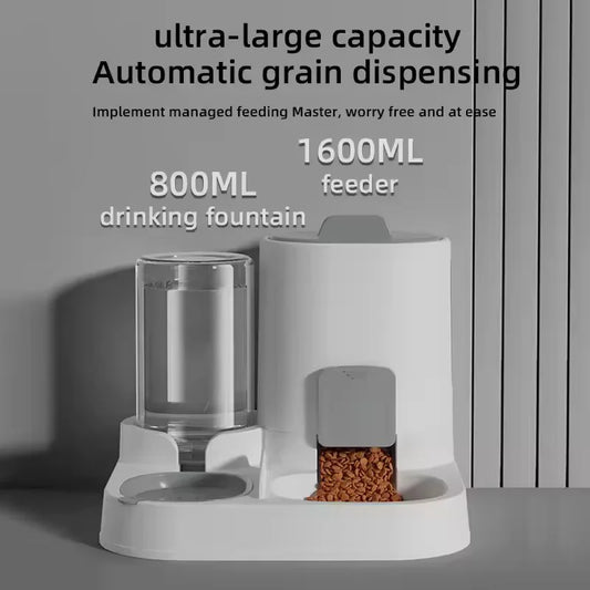 Halvo Automatic Pet Feeder & Water Dispenser for cats and dogs with continuous food and water supply