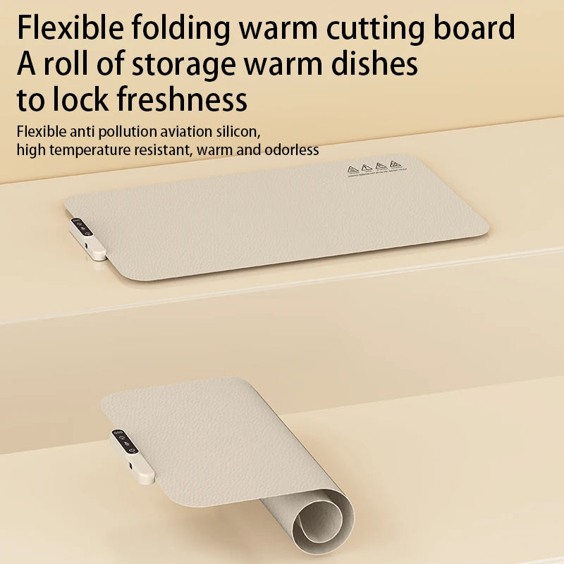 Halvo Portable Smart Food Fast Heating Mat for keeping food warm with fast and even heating