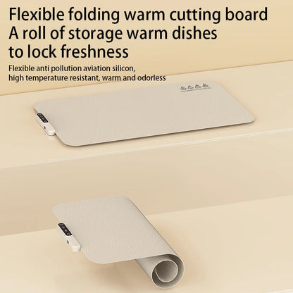 Halvo Portable Smart Food Fast Heating Mat for keeping food warm with fast and even heating