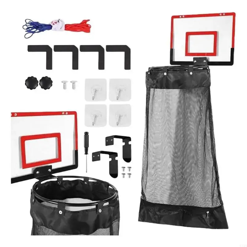 Halvo Basketball Laundry Basket with foldable design, zipper lid, and large capacity for clothes and toy storage