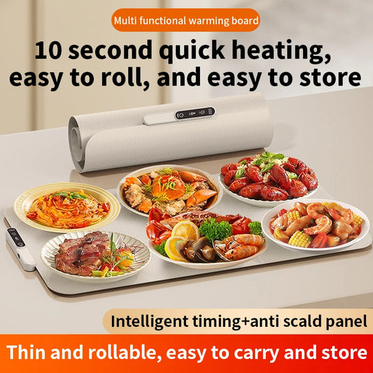 Halvo Portable Smart Food Fast Heating Mat for keeping food warm with fast and even heating