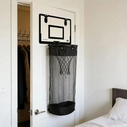 Halvo Basketball Laundry Basket with foldable design, zipper lid, and large capacity for clothes and toy storage