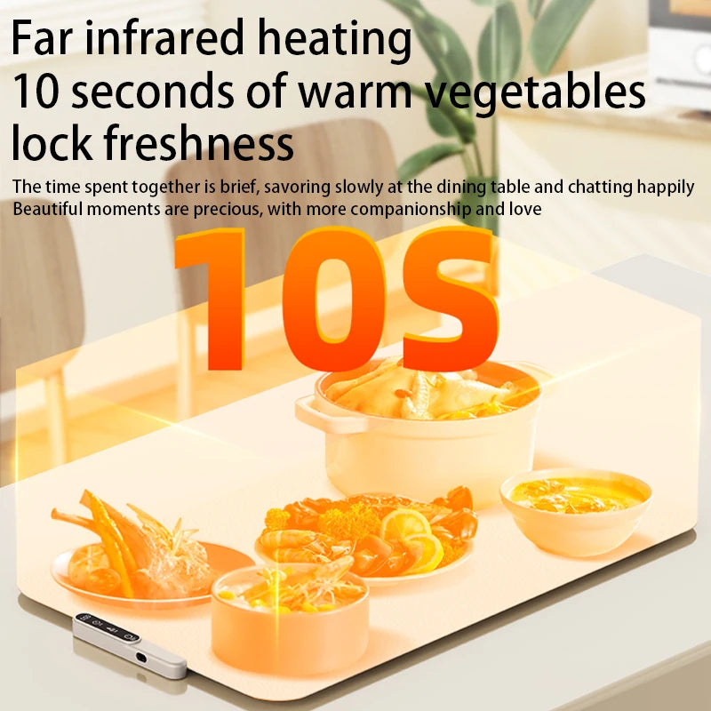 Halvo Portable Smart Food Fast Heating Mat for keeping food warm with fast and even heating