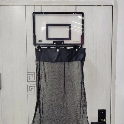 Halvo Basketball Laundry Basket with foldable design, zipper lid, and large capacity for clothes and toy storage