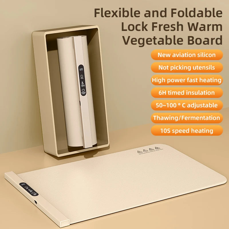 Halvo Portable Smart Food Fast Heating Mat for keeping food warm with fast and even heating